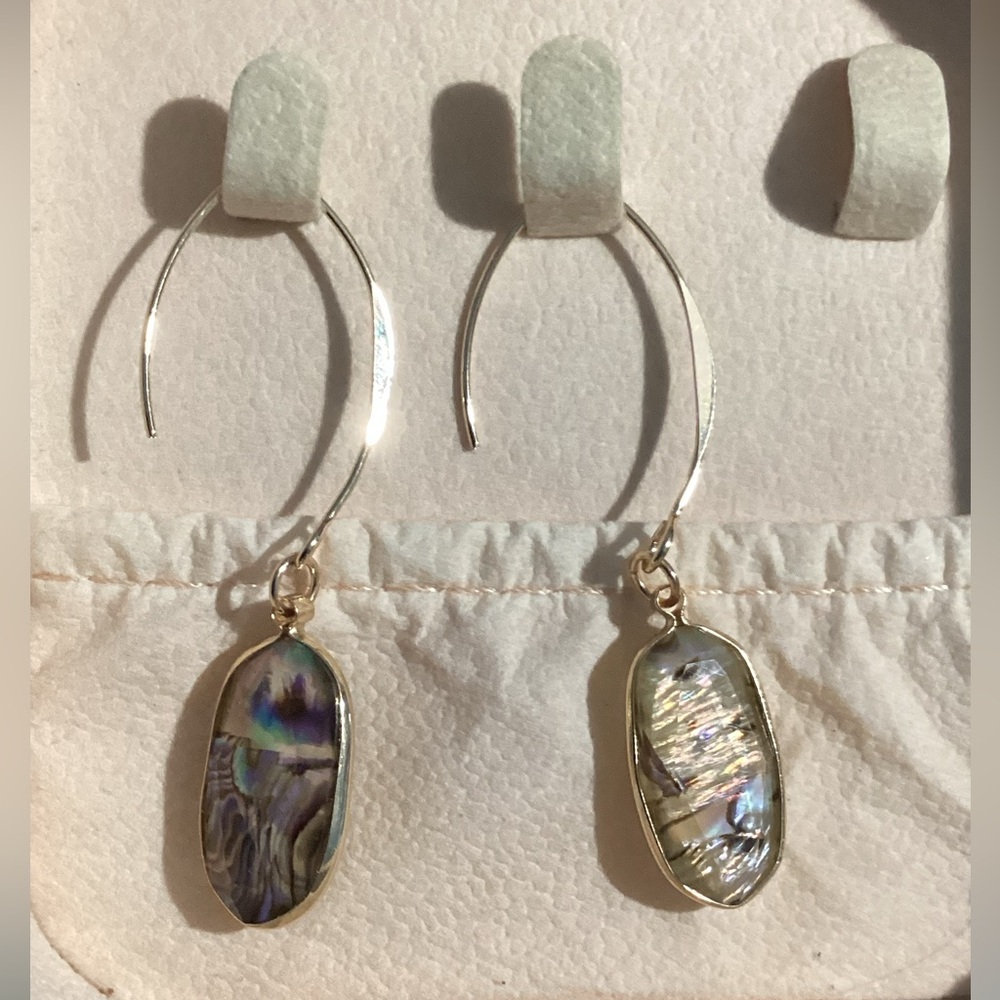 🐚Abalone Shell Earring Set – 2 Pair Bundle ✨ - Picture 12 of 17